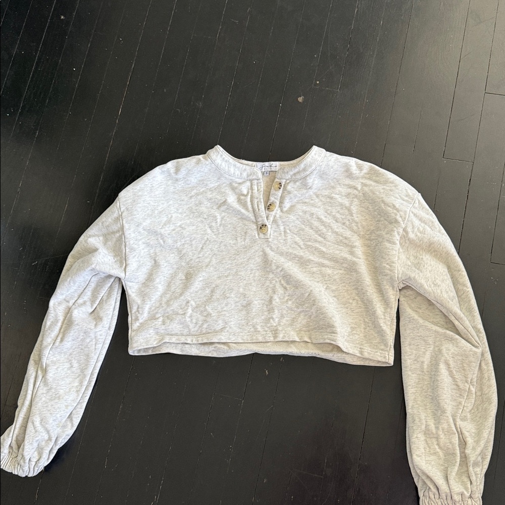 Sabo Skirt/Sabo Two piece Heather Gray Set - Picture 2 of 6